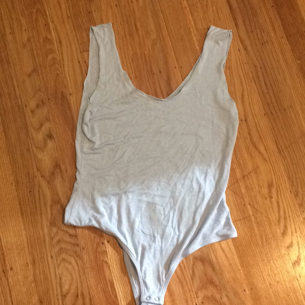 light blue onesie